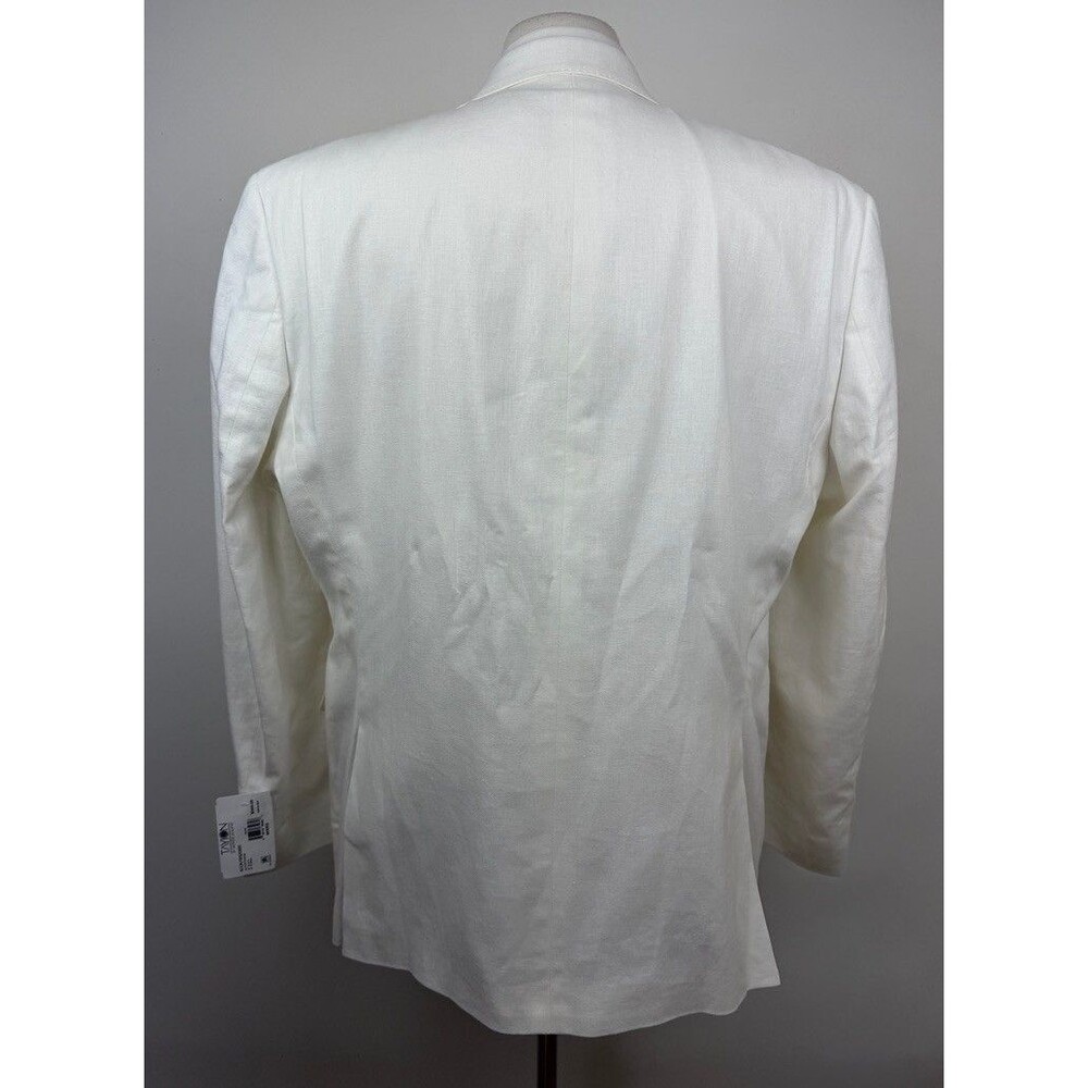 $360 NEW TAYION BY MONTEE HOLLAND Mens 46R White Blazer Sport Coat Suit Jacket - Picture 8 of 11